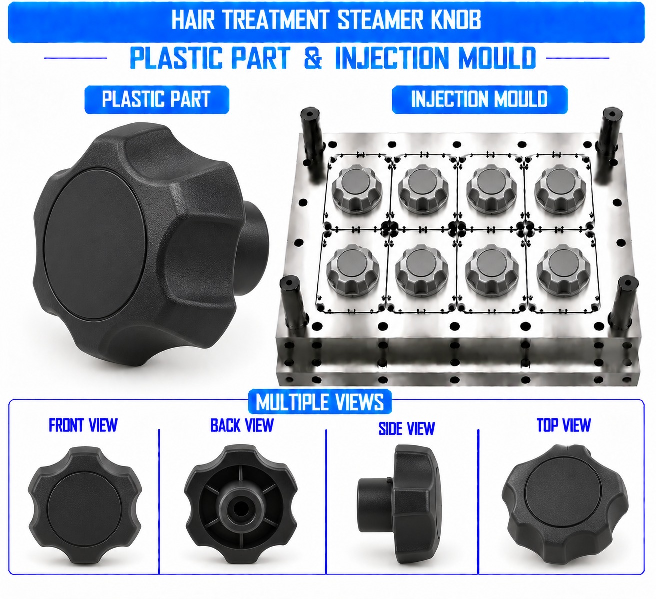 Hair Treatment Steamer Plastic Knob Mould and Moulding Service
